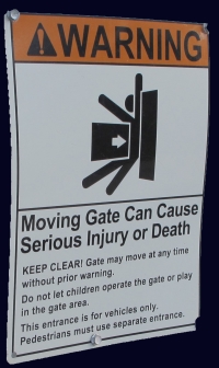 warning signage